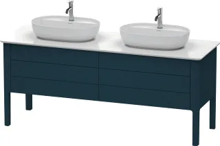 Duravit Luv Konsolenwaschtischunterbau bodenstehend Nachtblau Seidenmatt 1733x570x743 mm - LU9567B98 LU9567B9898