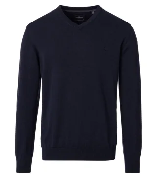 CASAMODA - Pullover mit V-Ausschnitt blau - Gr. - L