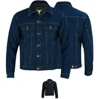 BULLDT Motorradjacke BLD324j Denim Jeansjacke Motorradjacke Trucker Jacke Denimjacke mit Protektoren