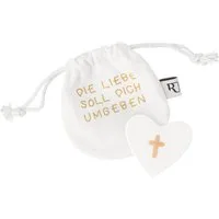 Räder Design Dekoobjekt Kleine Glaubensfreude Glaubensfreiheit Liebe Kreuz Porzellan Herz Klei