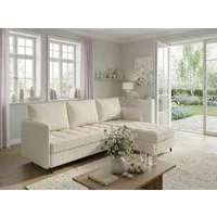 Dorel Home Ecksofa LINDHUS, Cord, L-Form, Breite 194cm, verschiedene Stellvarianten, Recamiere, Stauraum, Modulsofa