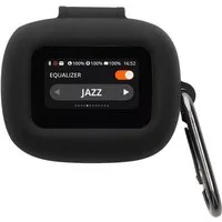 kwmobile Kopfhörer-Schutzhülle Schutzhülle für JBL Live Flex 3 / Live Buds 3 / Live Beam 3 Hülle, TPU Silikon Case für Kopfhörer Ladecase stoßfestes Cover mit Karabiner
