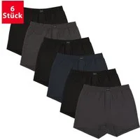 Gomati Boxershorts 6er Pack Herren Jersey Boxershorts Baumwolle