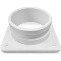 WENKTO Rohrverbinder Wandflansch Schraub-Flansch Universal Rohrverbinder, Rohrflansch Rohrverbinder & Belüftung Zubehör Flansch