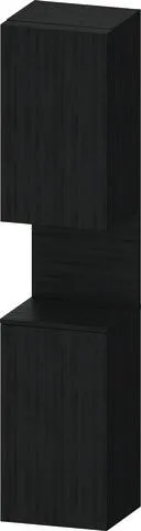 Duravit Qatego Hochschrank Eiche Schwarz Matt 400x360x1760 mm - QA1346L16160010 QA1346L16160010