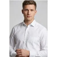 MARVELIS Langarmhemd modern fit, Businesshemd, bügelfrei, New-Kentkragen