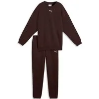 PUMA Trainingsanzug LOUNGEWEAR OVERSIZED SWEAT SUIT FL G (2-tlg), mit elastischem Bund, mit gerippten Bündchen, mit Seitentaschen
