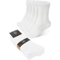 TEXEMP Arbeitssocken Arztsocken Weiß Herren Damen 4 - 40 Paar Baumwolle Ohne Gummi Kochfest (Packung, 8-Paar, 8 Paar) Ohne Gummi Kochfest