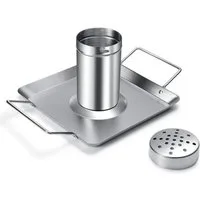 GAUMENKICK Hähnchenbräter Hähnchenhalter Hähnchenbräter Brathähnchen Dampfdose Fettschale, Edelstahl