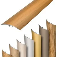Dalsys Übergangsprofil selbstklebend, zum Stecken und verbinden (93cm x 30mm in der Farbe Buche, 1-St), aus Aluminium, Boden Übergangsleiste Höhenausgleich