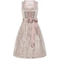 Nübler Trachtenkleid Dirndl Midi Tessa in Taupe von Nübler - Rocklänge 65 cm