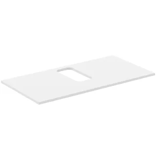 Ideal Standard Waschtischplatte i.life B mittigerAusschnitt f.1 Wand-WT 1002x507x18mm Weiss matt, T5 T5415DU