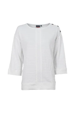 squesto - Shirt 3/4 offwhite - Gr. - 38