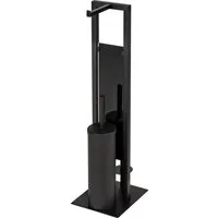WENKO WC-Garnitur Rivalta, Standgarnitur mit integriertem Toilettenpapier- und WC-Bürstenhalter