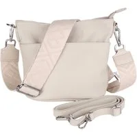 MIRROSI Umhängetasche Damen, Crossbody Bag, Echtleder Made in Italy (1 Tasche 2 Gurte oder Basic Version 1 Tasche 1 Gurt), 24x18x12cm (BXHXT)