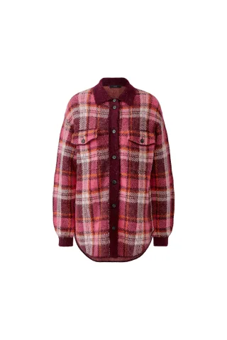 Oui - Strickjacke dk red red - Gr. - 36