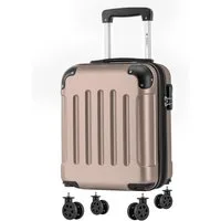 YONSLY Handgepäckkoffer Kabinenkoffer Reisekoffer Trolley mit abnehmbaren Rollrädern, 4 Rollen, ABS-Hartschale mit Zahlenschloss und ergonomischem Gummigriff