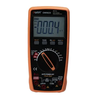 OWON OW9825 Photovoltaic Digital Multimeter 2500V DC High Voltage Tester True RMS Auto-Ranging 5999 Counts for PV Energy
