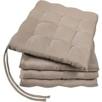 GREEN MARK Textilien Sitzkissen 4er-Set Stuhlkissen 40x40cm, Indoor und Outdoor, weich gefüllt