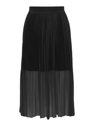 JDY - JDYELSA LIFE PLEAT MESH SKIRT JRS NOOS Black - Gr. - XS
