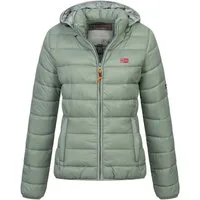 Geographical Norway Steppjacke Damen Herbst Jacke Steppjacke Outdoor leicht Kapuze Übergangsjacke