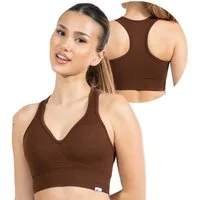 Smilodox Sport-BH Amaze Pro, Seamless Sport Bra Gerippter Stoff Fitness Yoga Alltag Raberback Top, Atmungsaktiv, ohne Bügel, Fitness
