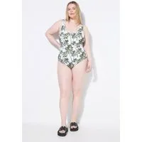 Studio Untold Badeanzug Badeanzug Softcups Palmen-Print Shaping