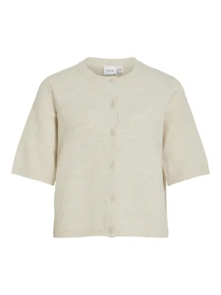 VILA - VILIGA 2/4 O-NECK KNIT CARDIGAN - NOOS Birch - Gr. - L