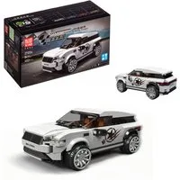 COIL Spielbausteine, Bausteinset, Bauklötze, Baukasten, Autoblöcke, Spielbauklötze, (Modell: 27056, 402 St), Range Rover Suv, Weiß, für Kinder ab 8 Jahren