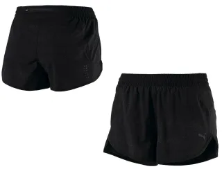 Puma NightCat Reflective Damen Schwarze Fitnessshorts
