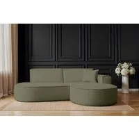 Kaiser Möbel Ecksofa Designer MODENA STUDIO stoff Artico, Einzelsofa, Minimalistisches Design mit abgerundeten Linien