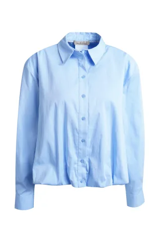 Smith&Soul - Blouse Balloon Hem light blue - Gr. - XL
