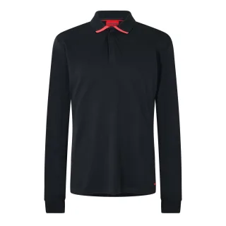 Hugo - Poloshirt für Herren, Langärmlig (Schwarz)
