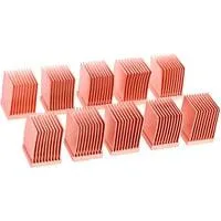 GPU RAM Copper Heatsinks 10x10mm, Kühlkörper kupfer, 10 Stück