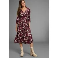 Laura Scott Midikleid mit Wadenlänge, aus elastischer Viskosemischung in Jersey-Qualität