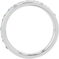 Adelia´s Fingerring Damen Ring aus Edelstahl mit Strass Steinchen