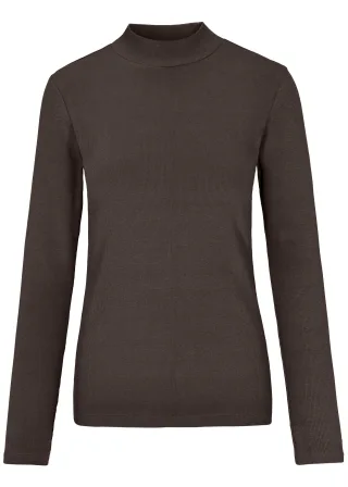 THE FASHION PEOPLE - NOS rib Turtleneck 751 WOOD - Gr. - XS