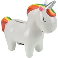 Out of the Blue Spardose Spardose Einhorn mit Schlüssel - Weiß - Keramikspardose Unicorn, mit Schlüssel