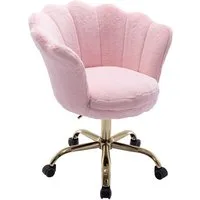 WAHSON OFFICE CHAIRS Loungesessel Bürostuhl Kunstfell Drehstuhl mit Rollen