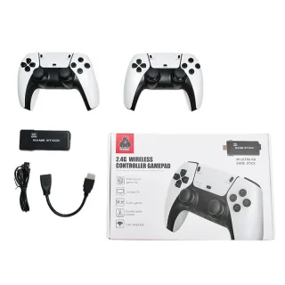 [128G] M8 Pro 4K HD TV Game Console with 2.4G Wireless Dual Controllers HD Output Open Source Linux 40000+ Retro Games P