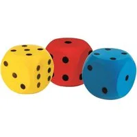 EDUPLAY Lernspielzeug Würfel Schaumstoff 15,5 cm
