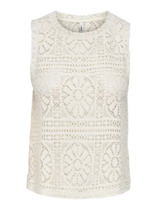 ONLY - ONLLIAN LACE TANK TOP JRS NOOS Birch - Gr. - XS