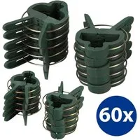 mumbi Gartenpflege-Set Gartenpflege-Set 60x Mix Pflanzenclips Klein Pflanzenklammern Groß