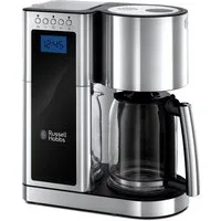 RUSSELL HOBBS Filterkaffeemaschine Elegance 23370-56, 1,25l Kaffeekanne, 1x4, 1,25l Glaskanne, max 10 Tassen, Digital Timer, Warmhalteplatte, 1600W