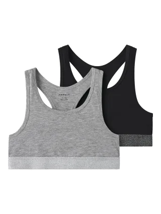 NAME IT - NKFSHORT TOP 2P NOOS Black - Gr. - 116