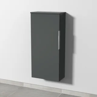 Sanipa 3way Mittelschrank mit 1 Tür, Anthrazit-Matt, UM17022 UM17022
