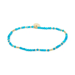 Luxenter Armband mit 18 Karat Gelbgold-Finish und Türkis – Midxi