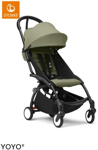 STOKKE YOYO³ mit Textileinhang 6+ Olive