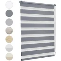 Doppelrollo Duo Rollo Klemmfix ohne Bohren für Fenster Rollos Jalousie Faltrollo, Sekey, freihängend, Klemmträger, Montage mit oder ohne Bohren möglich