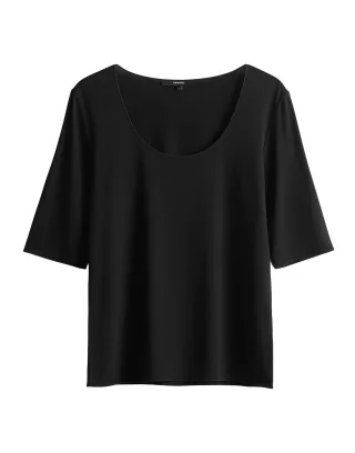 someday - Basicshirt slim - Kirosa detail schwarz - Gr. - 36